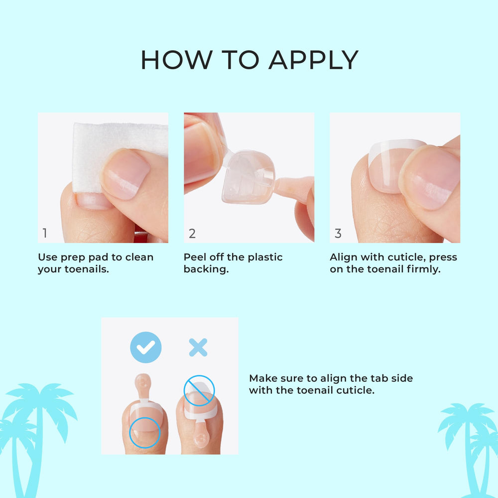 imPRESS instruction sheet close-up showing application steps