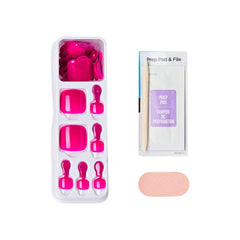 imPRESS prep pad, mini file and manicure stick showing easy setup