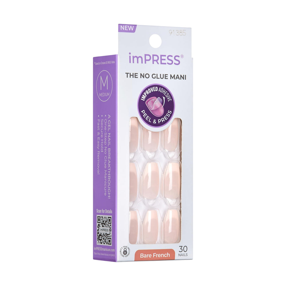 imPRESS texture close-up showing glossy gel finish and seamless edge benefit