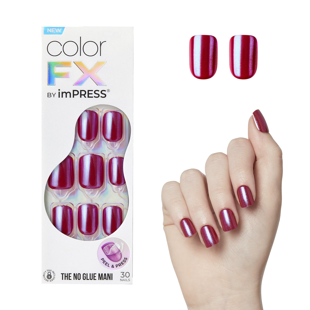 imPRESS front packaging showing red Color FX set and benefits