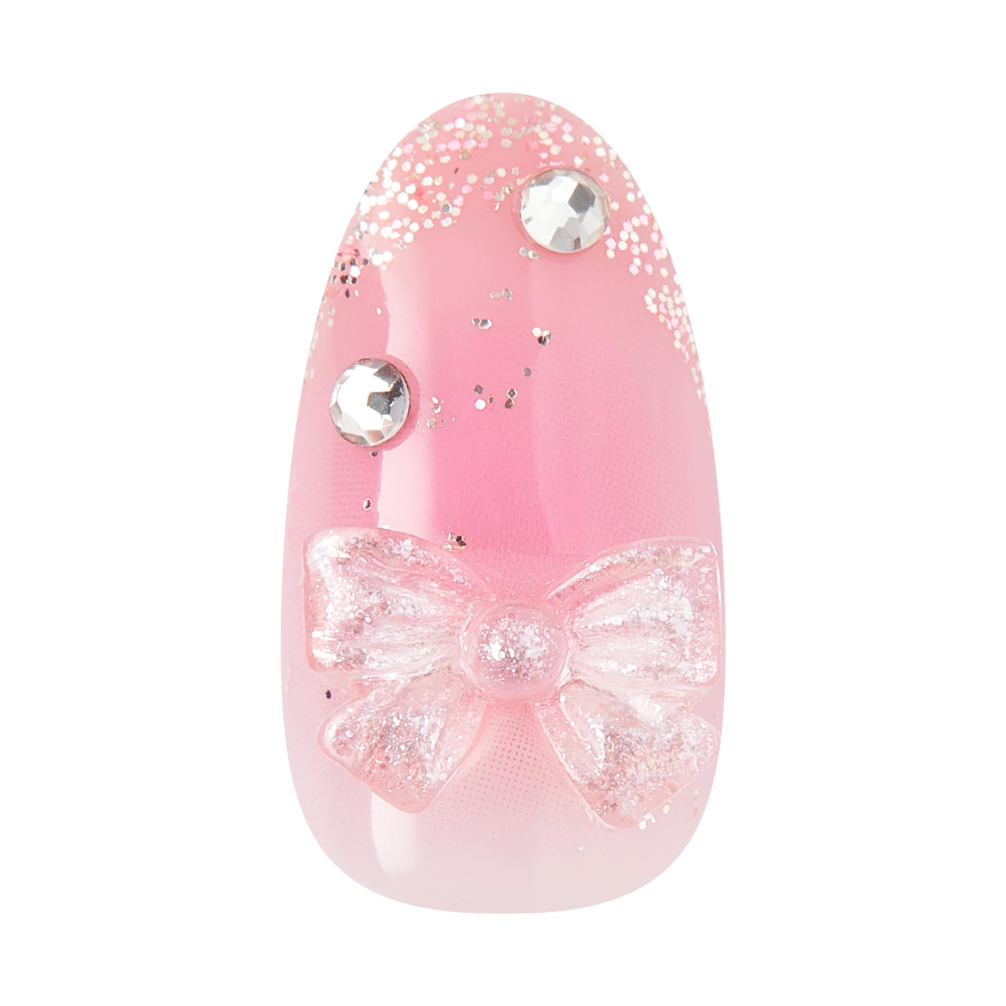 imPRESS hand pressing a Venus nail on demonstrating quick peel-and-press benefit