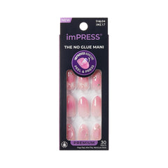 imPRESS front packaging showing Venus pink nails and included kit for convenience