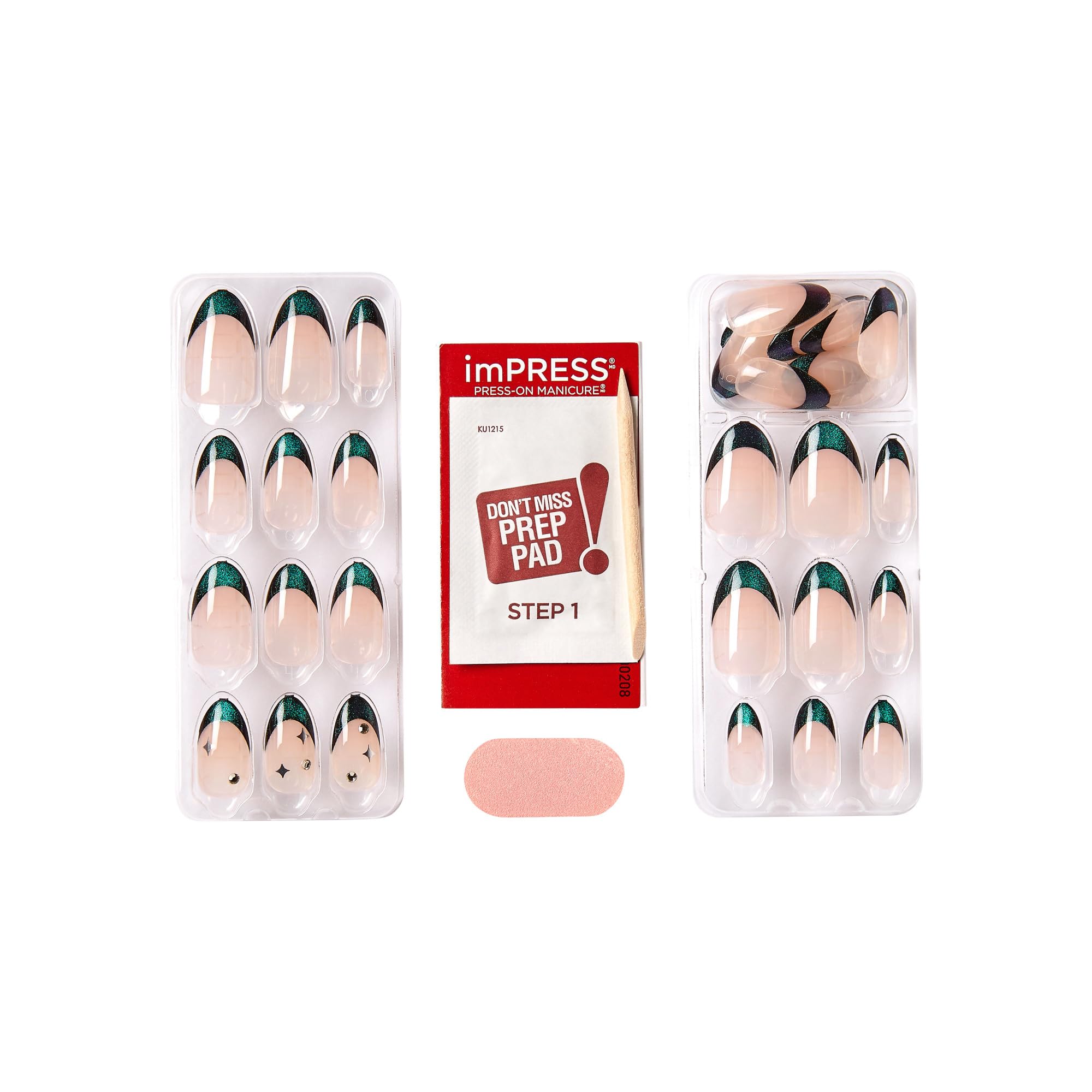 imPRESS layout of all 30 nails displaying size assortment for easy selection