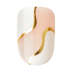 imPRESS nails under water drops illustrating waterproof and chip-resistant benefit