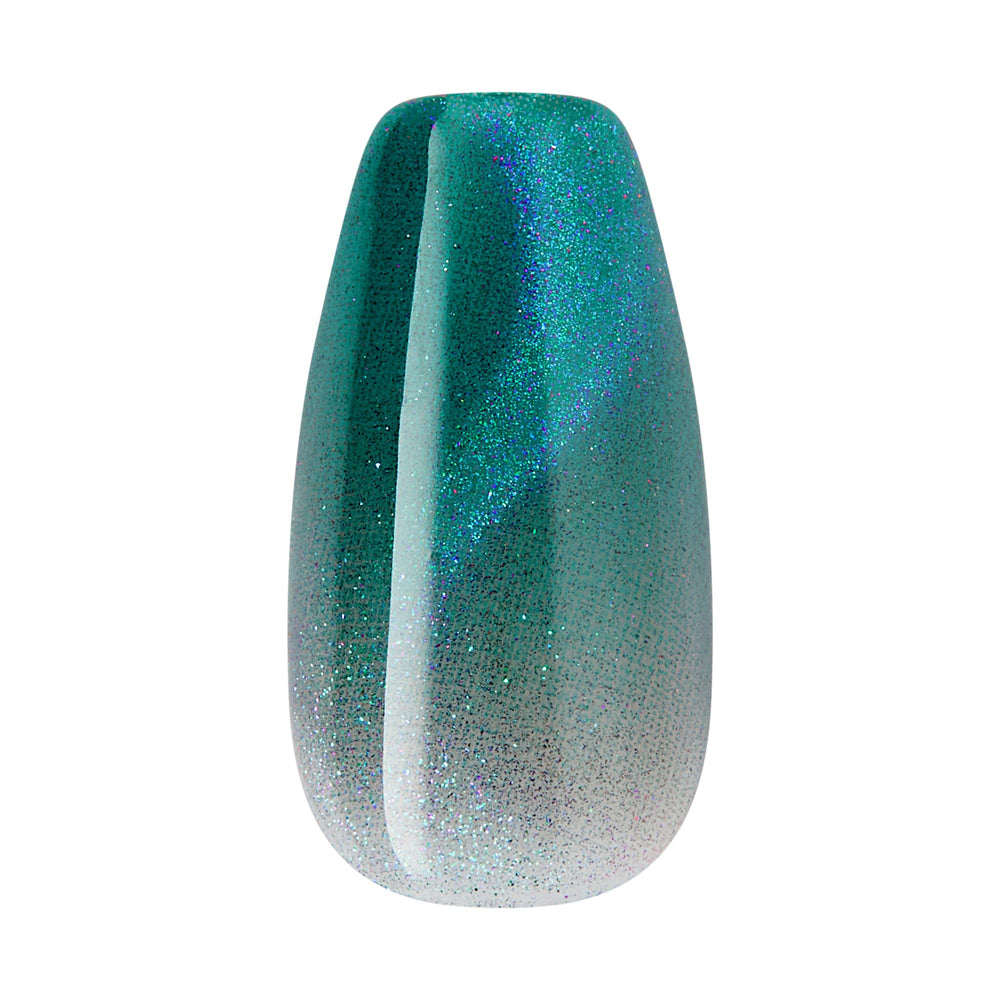 imPRESS side profile of medium coffin shape for natural look
