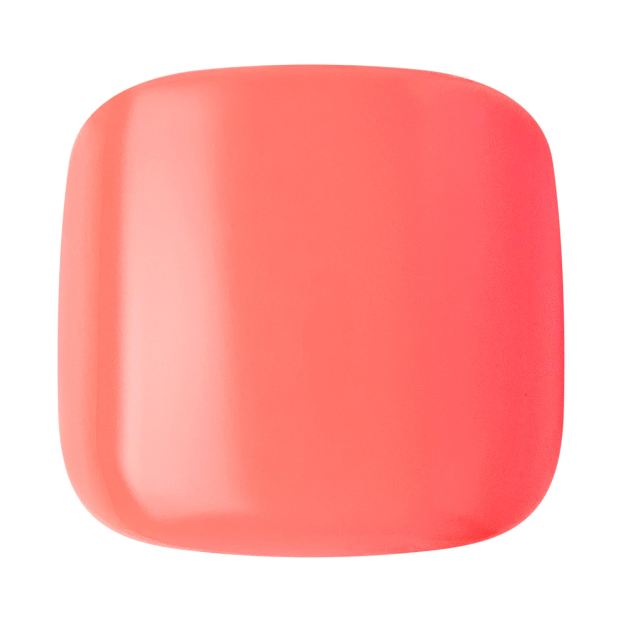 imPRESS pedicure worn with sandals showing bright orange color and instant polish-free look
