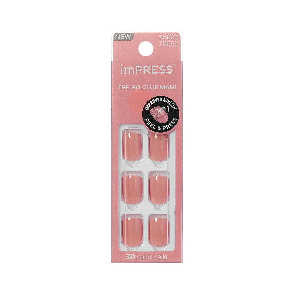 imPRESS front packaging showing kit contents and no-glue benefit
