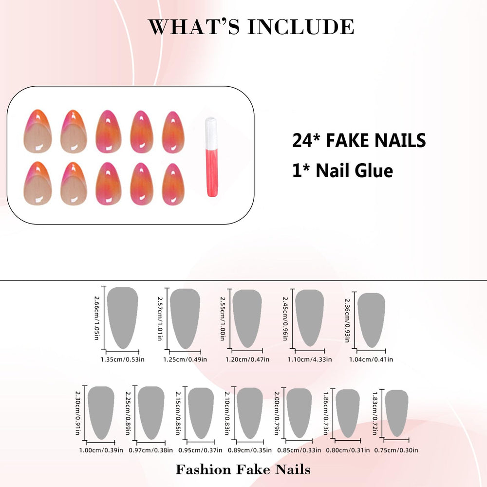 IMRAIN small clear glue box and nails ready for quick application