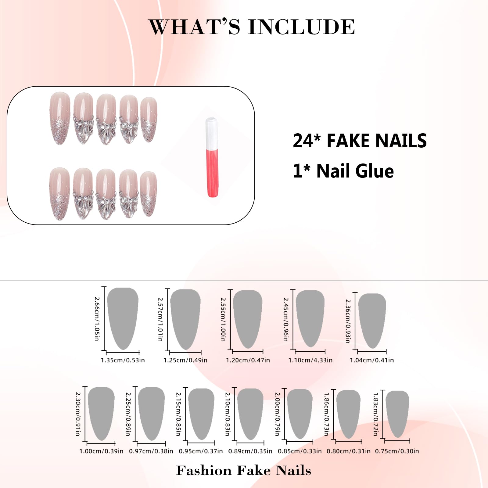 IMRAIN press-on nails with glue tube during application, shows simple at-home use