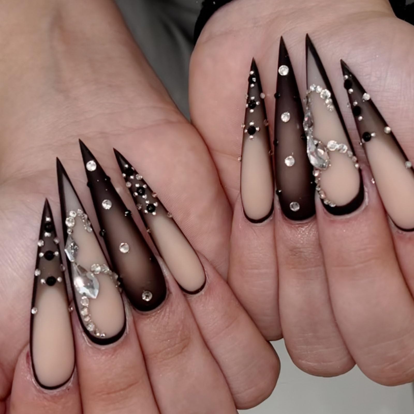 IMRAIN close-up of rhinestone accents highlighting sparkle and refined detail