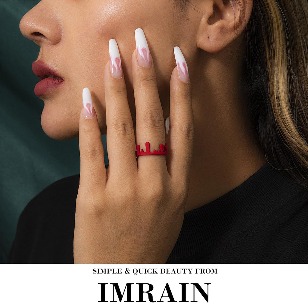 IMRAIN detailed French-tip ombre transition showcasing neat color blend