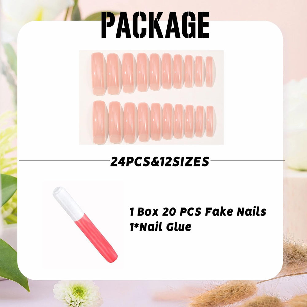 IMSOHOT application image with glue and press on nail illustrating easy salon-style application