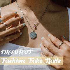 IMSOHOT nails styled with party outfit showing bold, wearable look