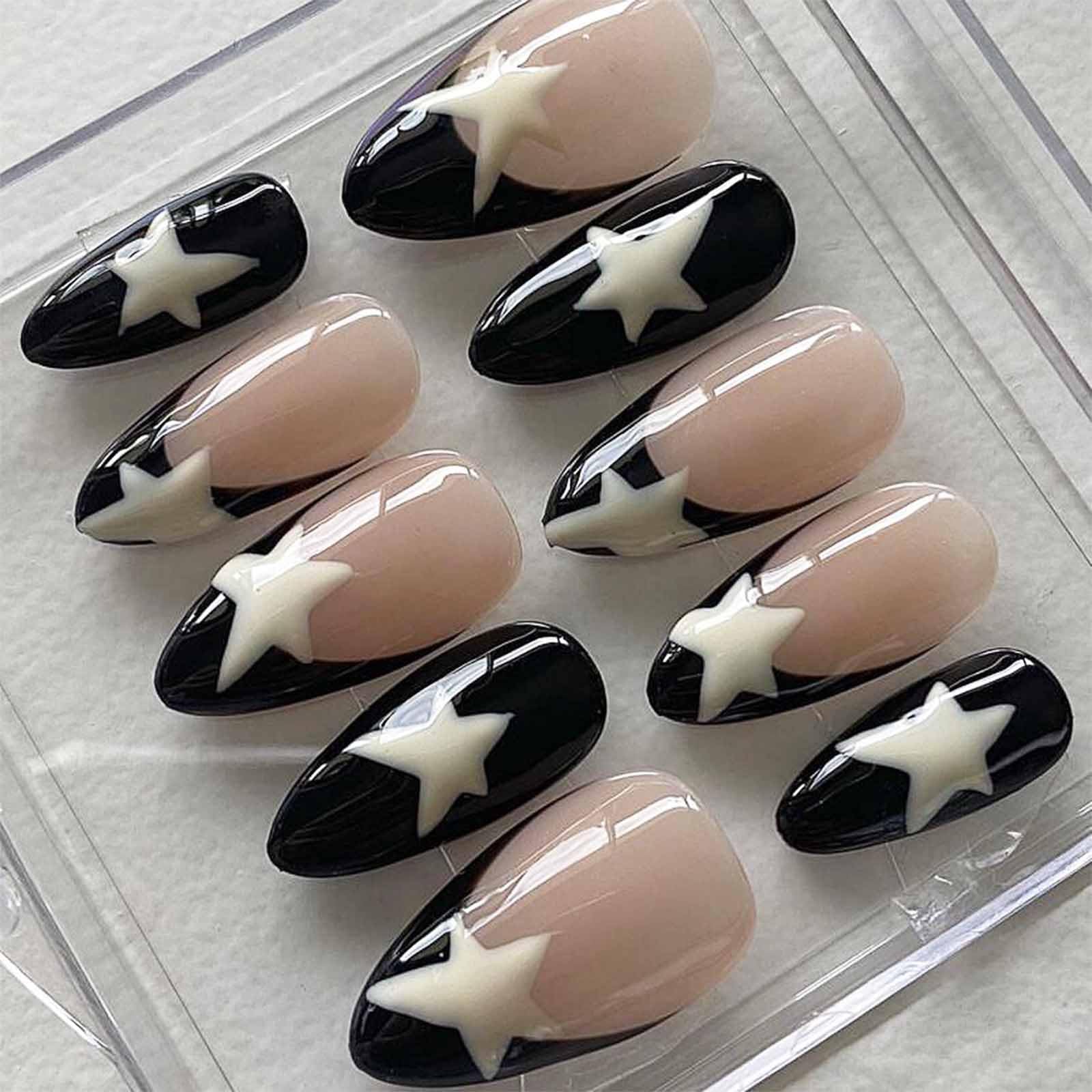 IMSOHOT nails in hand during application demonstrating size and fit control