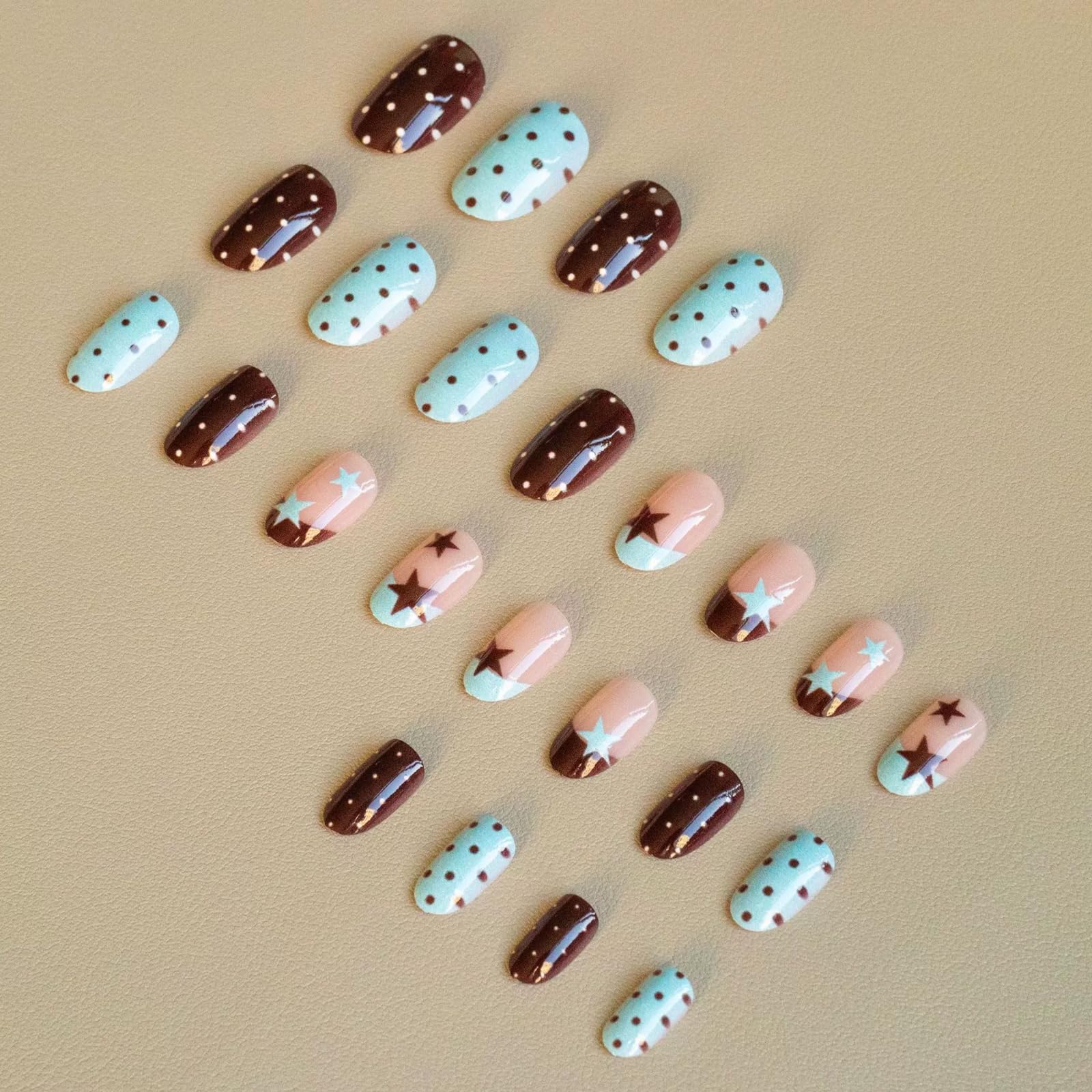 IMSOHOT nails applied on a hand, demonstrating instant salon-ready manicure benefit