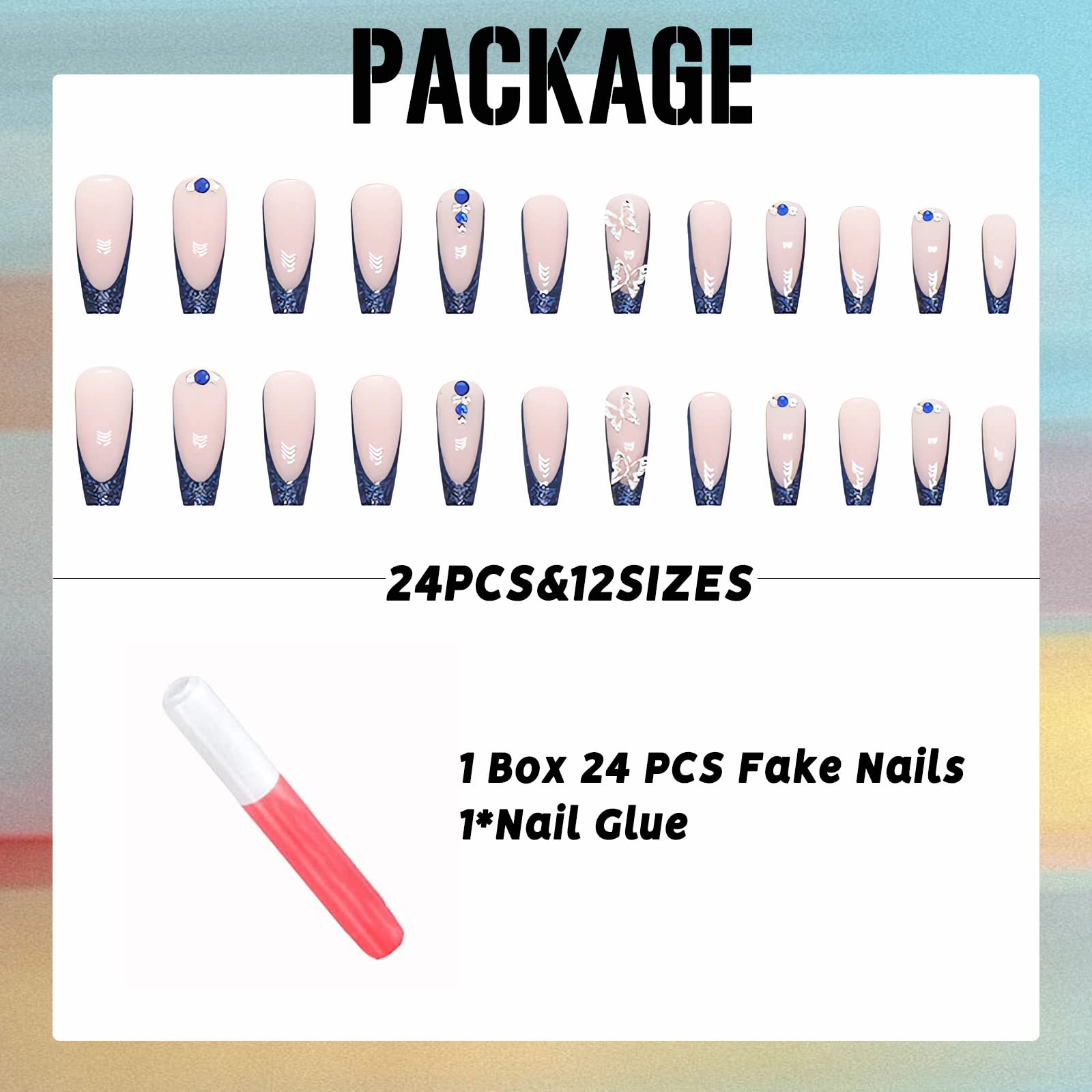 IMSOHOT nails shown on fingertip for size comparison and fit guidance