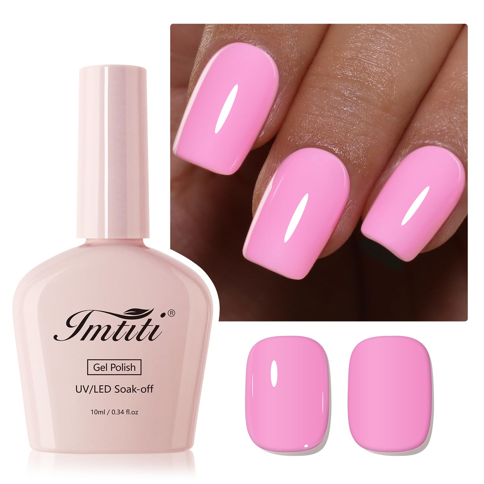 Close-up of Imtiti label and HEMA-free icon highlighting safe formulation
