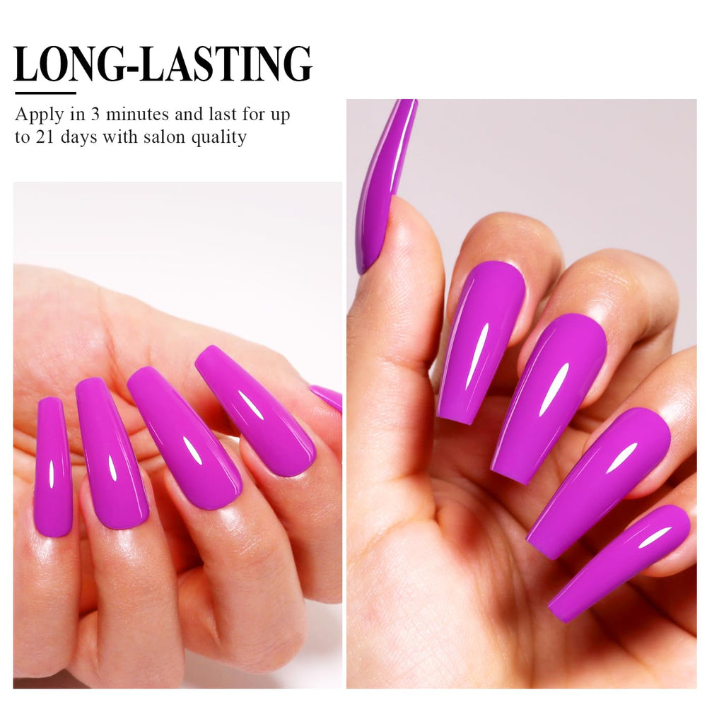 Imtiti cured polish under LED lamp illustrating quick hardening benefit