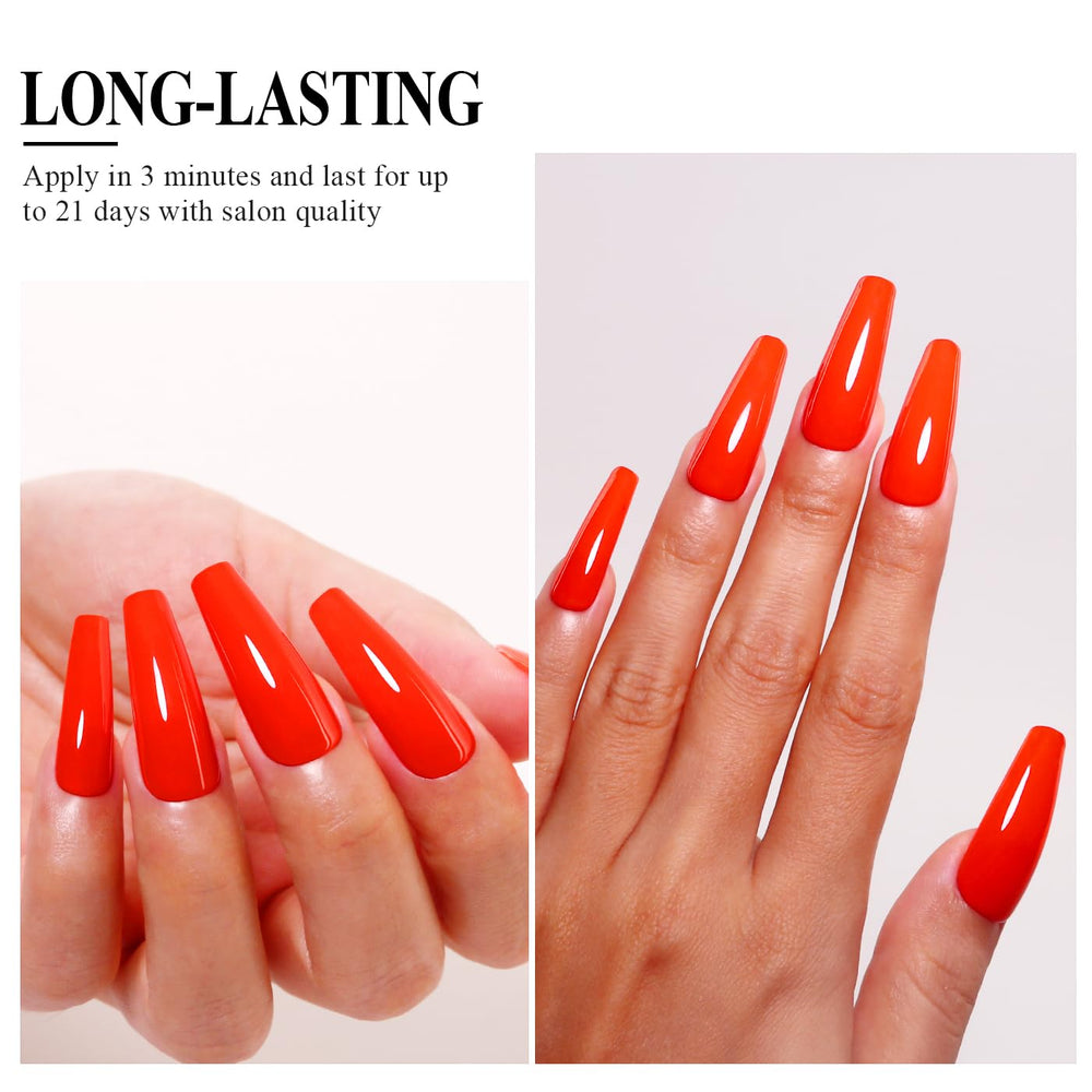 Imtiti swatch curing under LED lamp illustrating proper cure and glossy finish