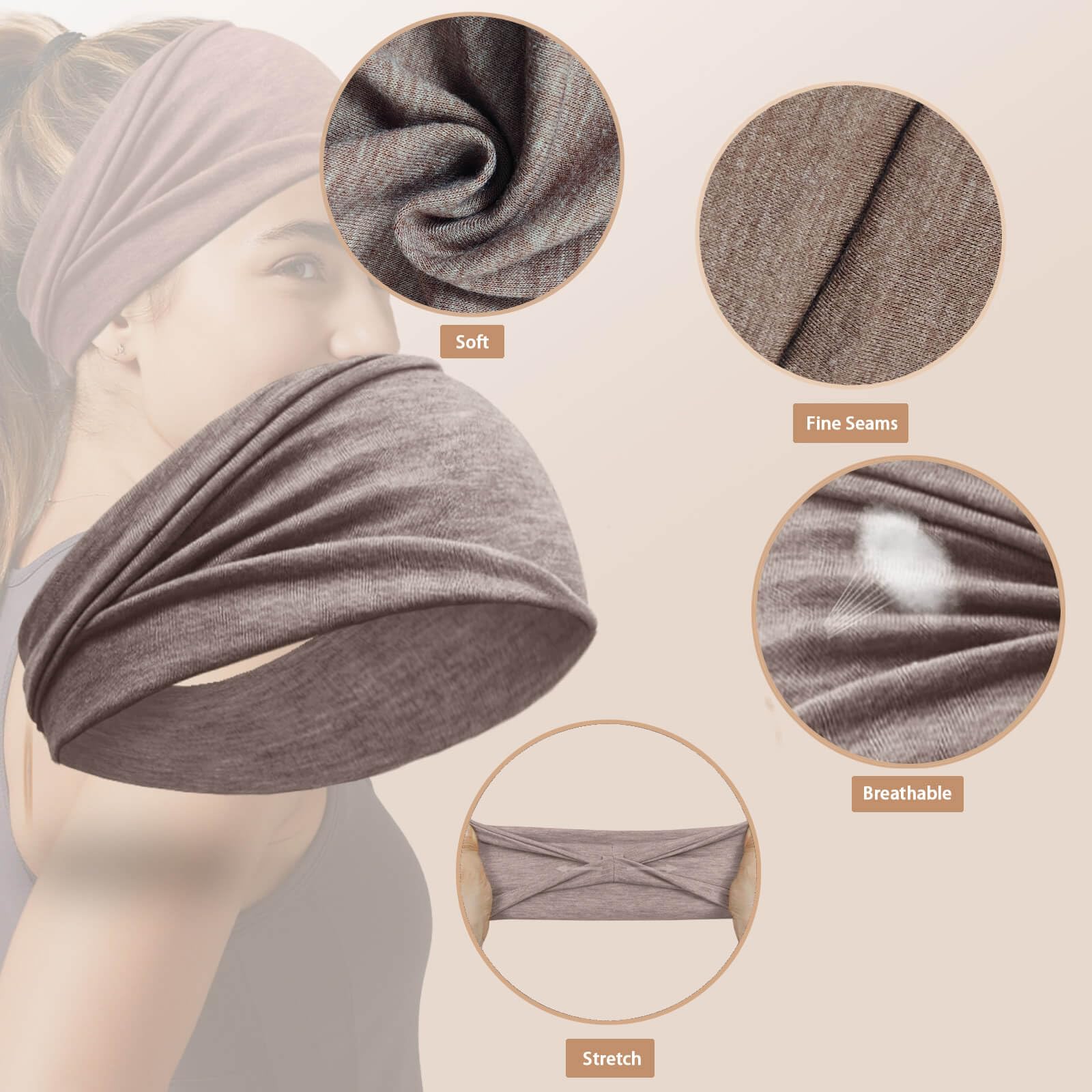 IMYORT flat lay of all six headbands showing variety and style