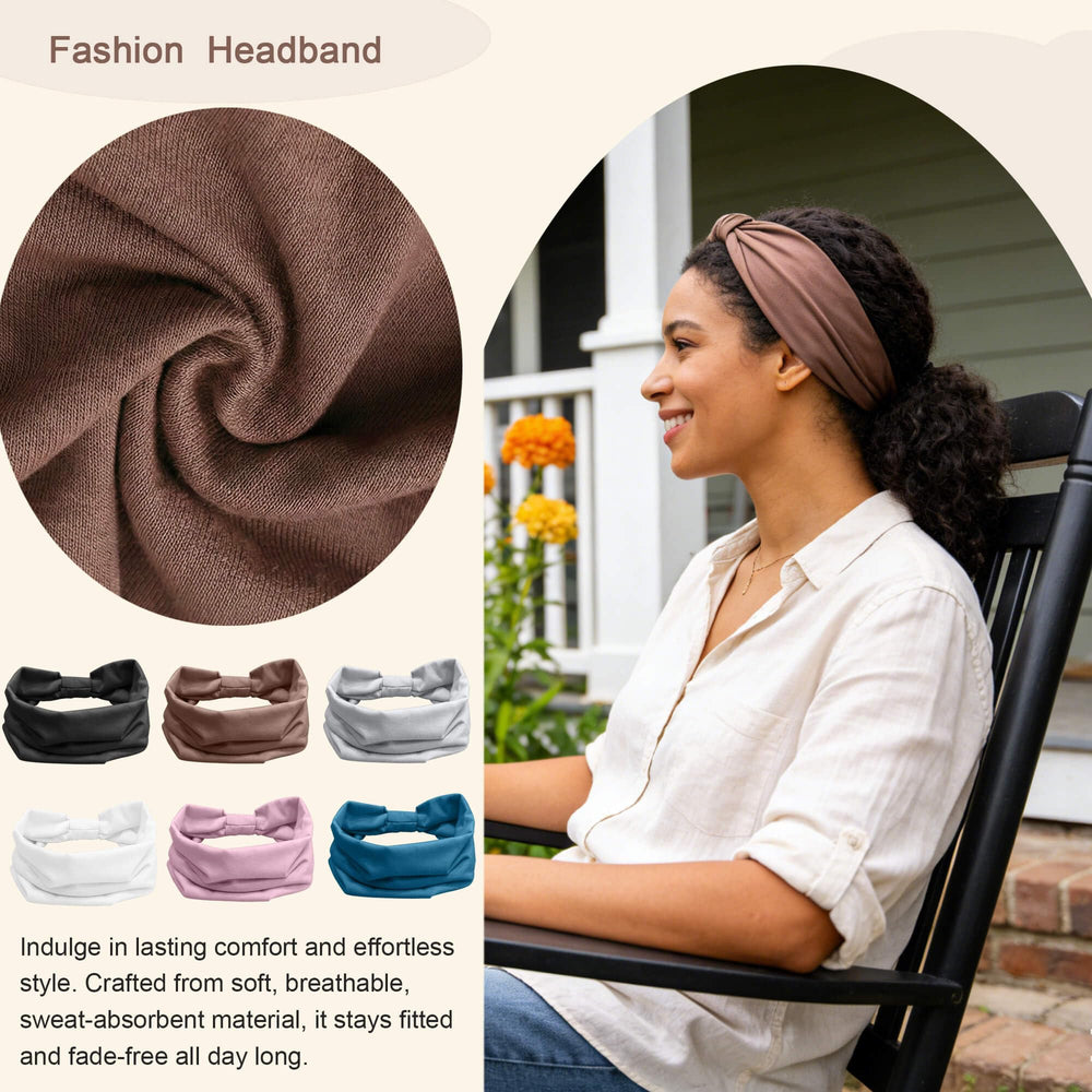 IMYORT headband beside ruler showing 14cm width for stable coverage