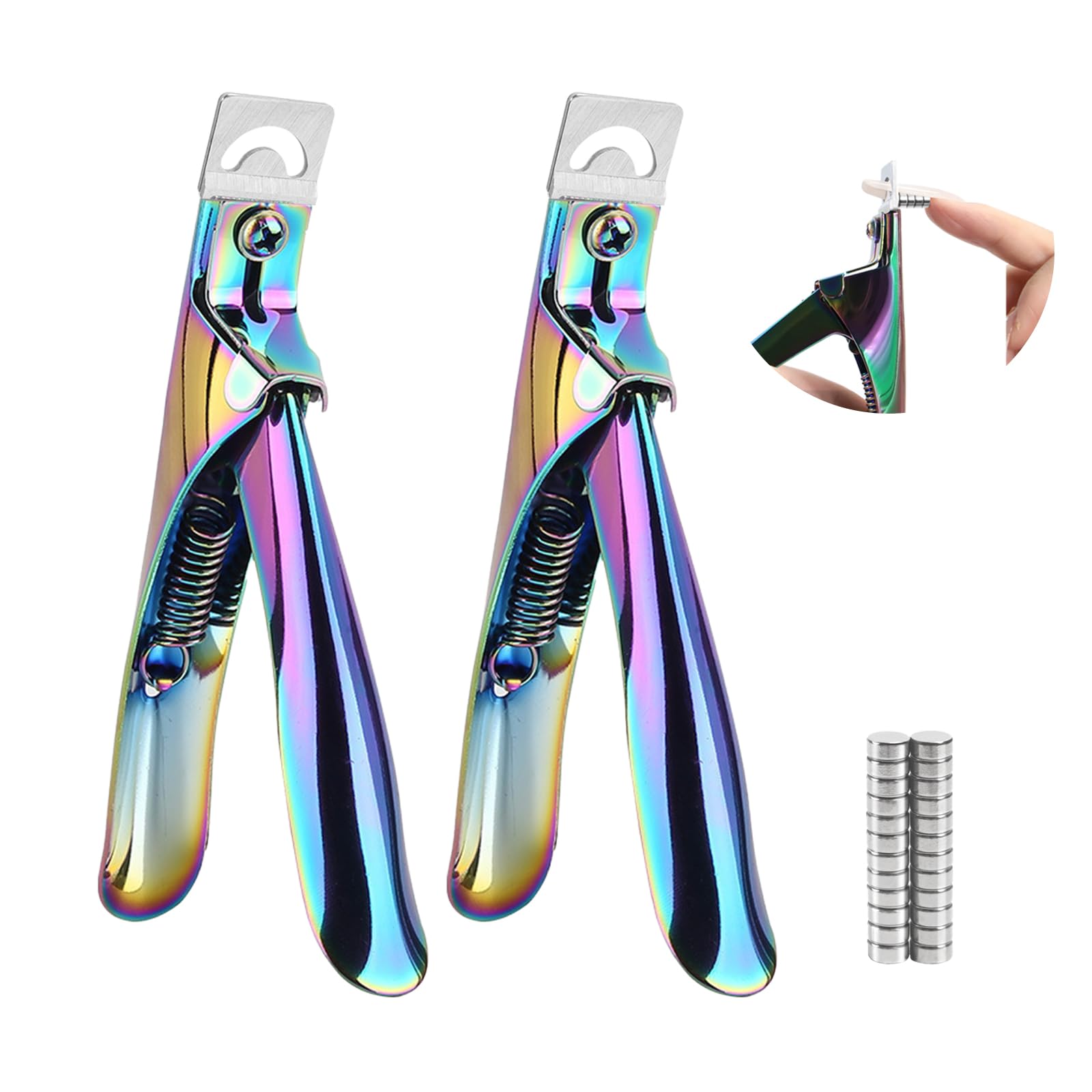 Inartato front view of two rainbow clippers showing durable finish and professional look