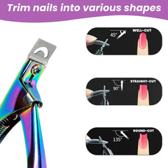 Inartato clippers in salon use trimming artificial nail tips for faster service