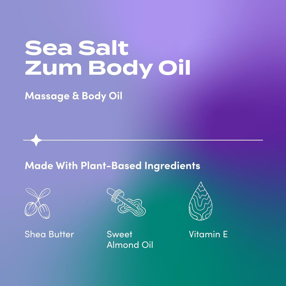 Indigo Wild Zum Sea Salt oil pour texture demonstrating silky glide