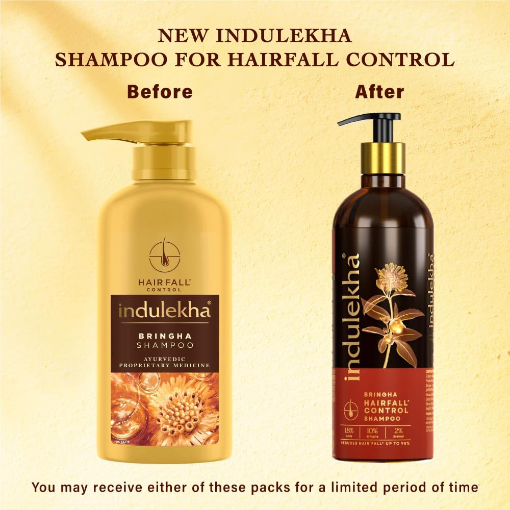 INDULEKHA shampoo being applied to hair demonstrating effective spread benefit