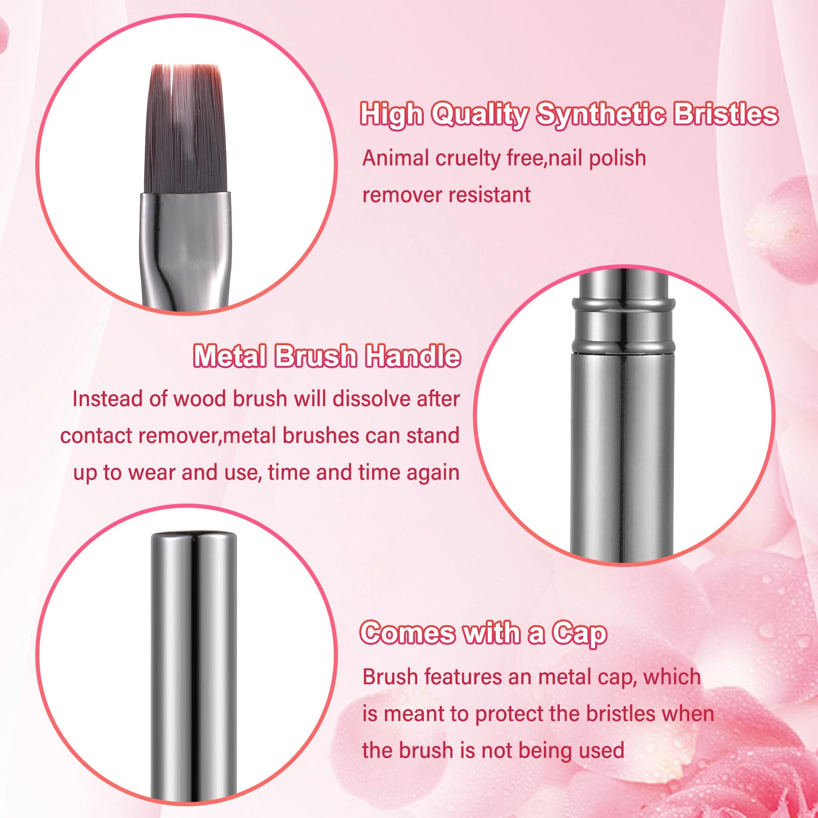 INENK detail of tapered brush tip, precise cleanup benefit