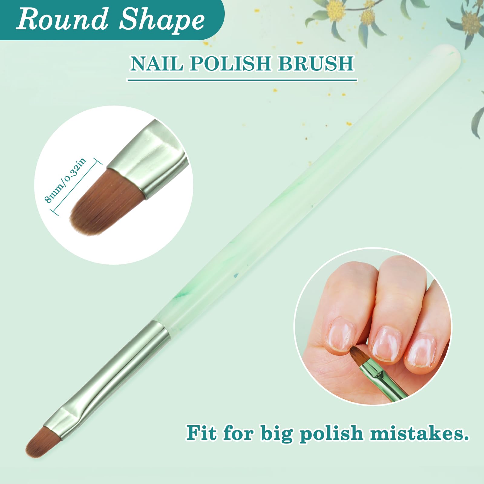 INENK brush cleaning polish along cuticle demonstrating faster, cleaner manicures