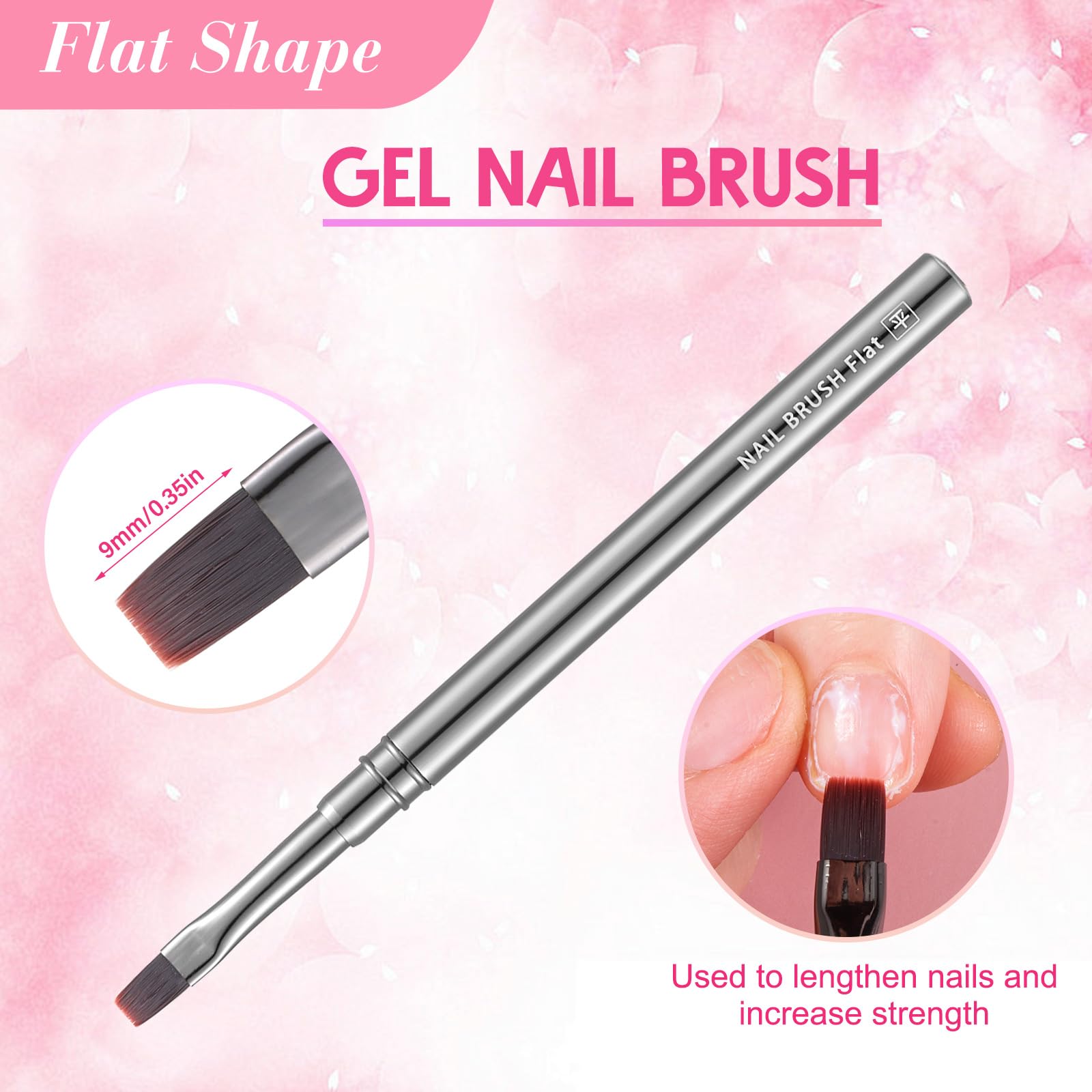 INENK brush with protective cap, keeps bristles safe and shaped