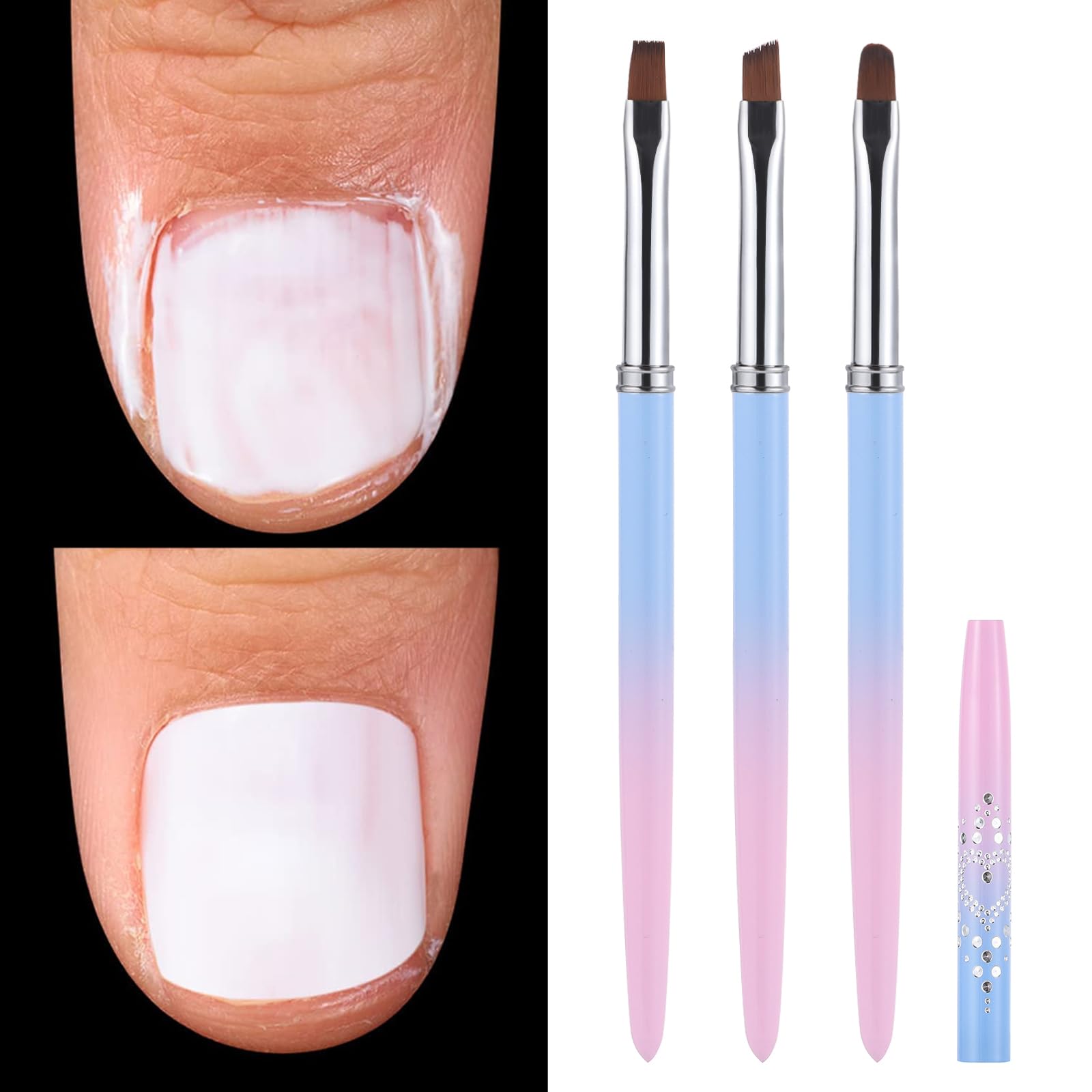 INENK front view of both brushes showing professional cleanup benefit