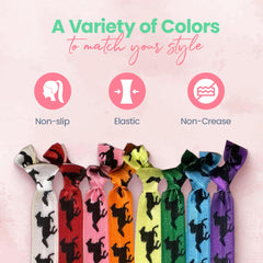 Infinity Collection worn in a ponytail demonstrating secure hold during activity