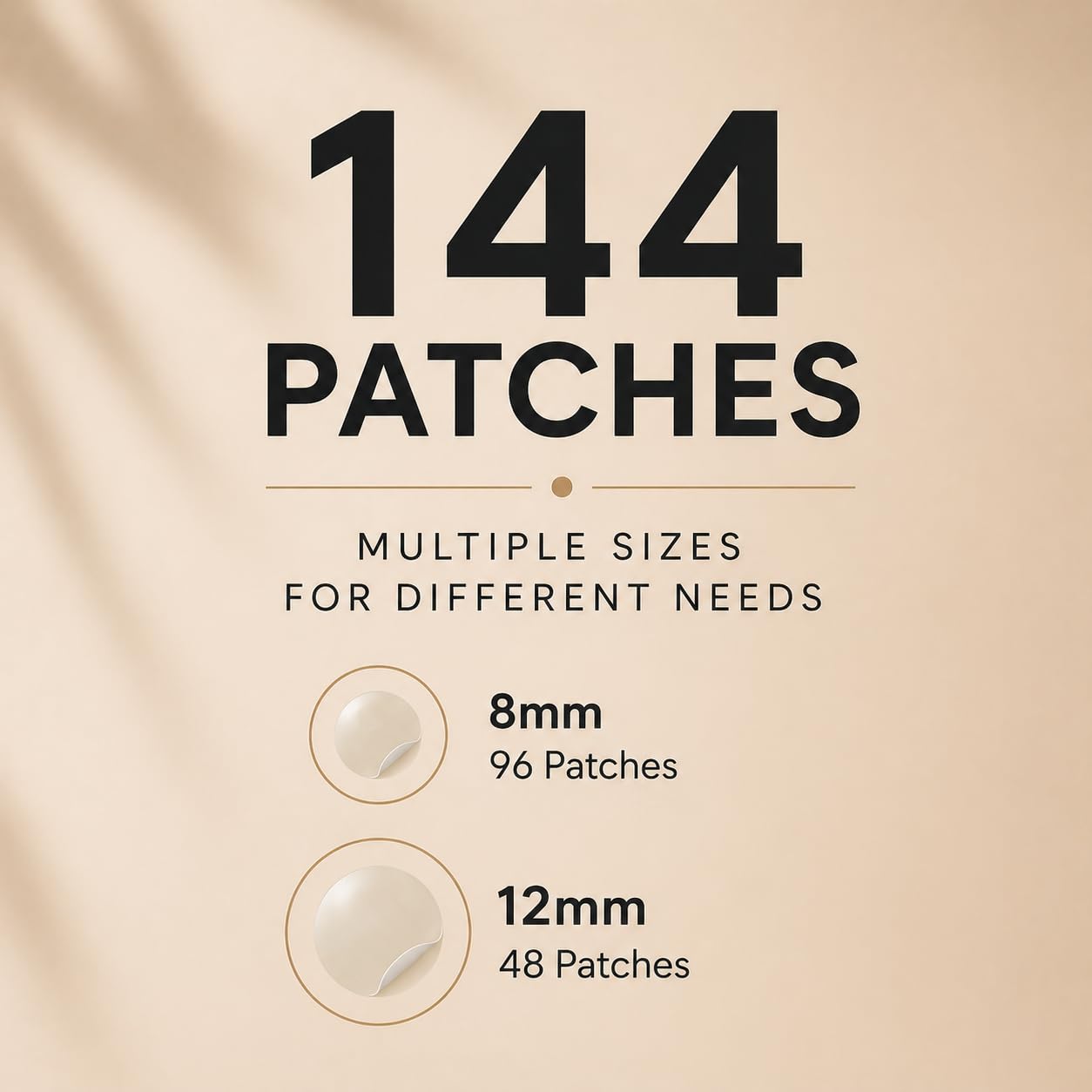 INFINITY ZONE patch under light makeup showing low profile wear