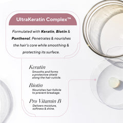 Applying Infusion K to damp hair mid-lengths to ends for reduced air-dry time and frizz control