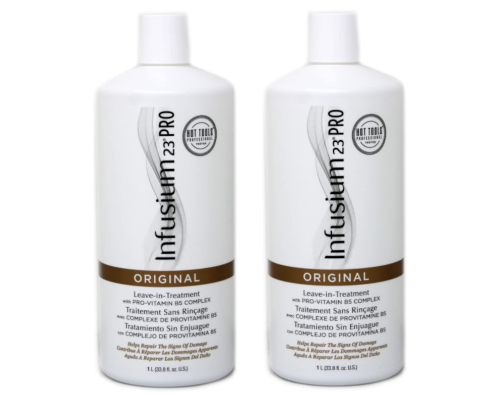 INFUSIUM 23 front packaging showing label and two 33.8 oz bottles, convenient value