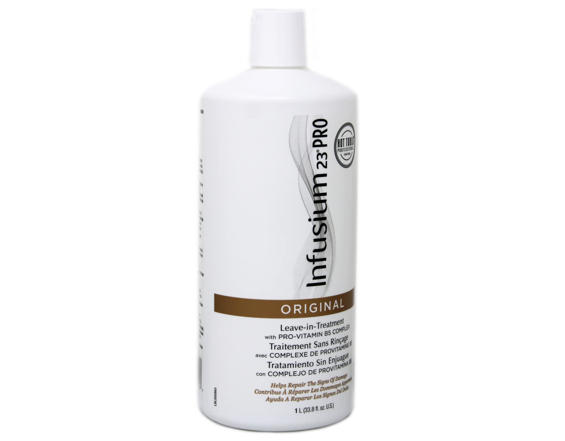INFUSIUM 23 close-up of treatment texture on hand showing lightweight slip and shine