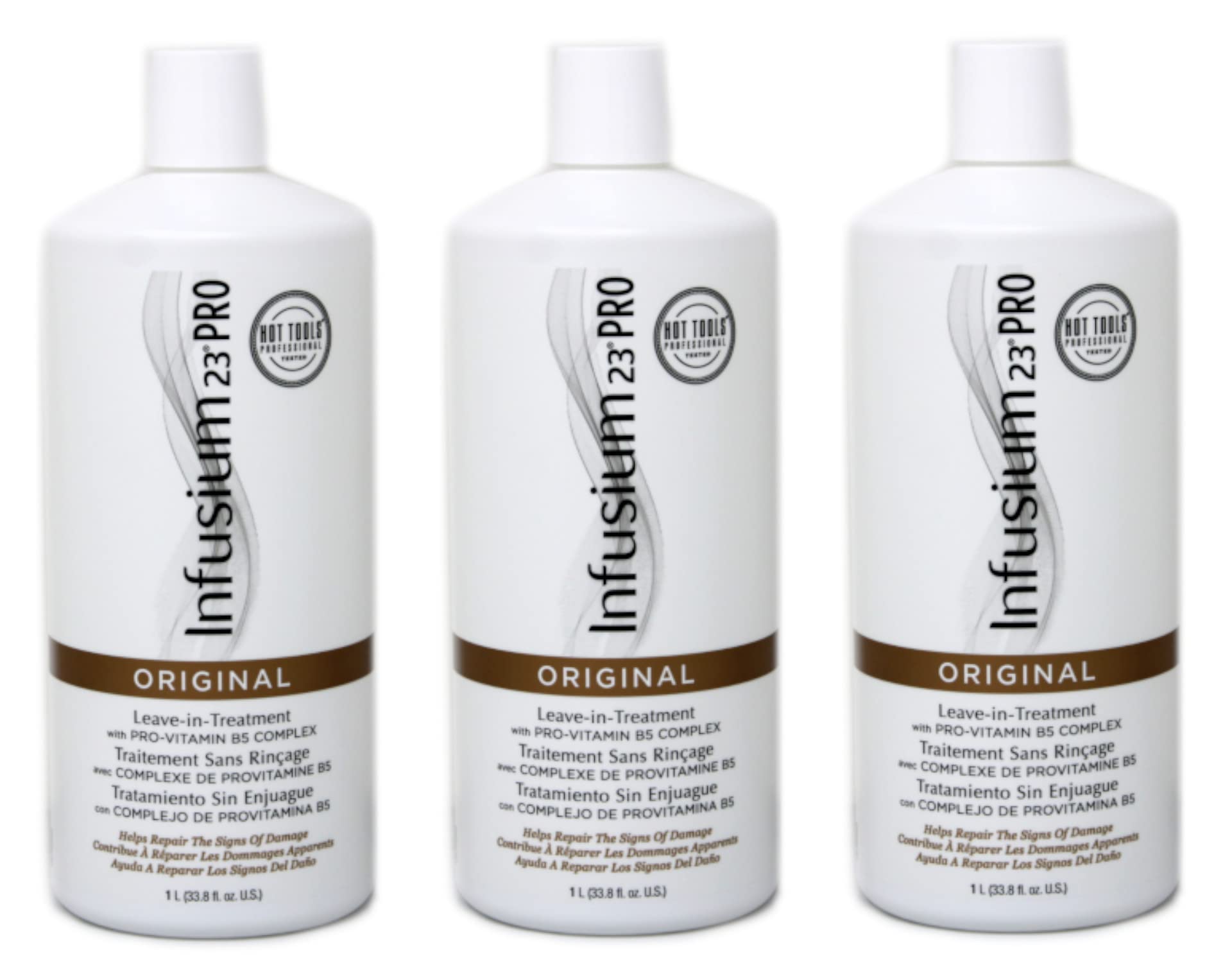 INFUSIUM 23 front packaging showing label and three large bottles for long-lasting supply
