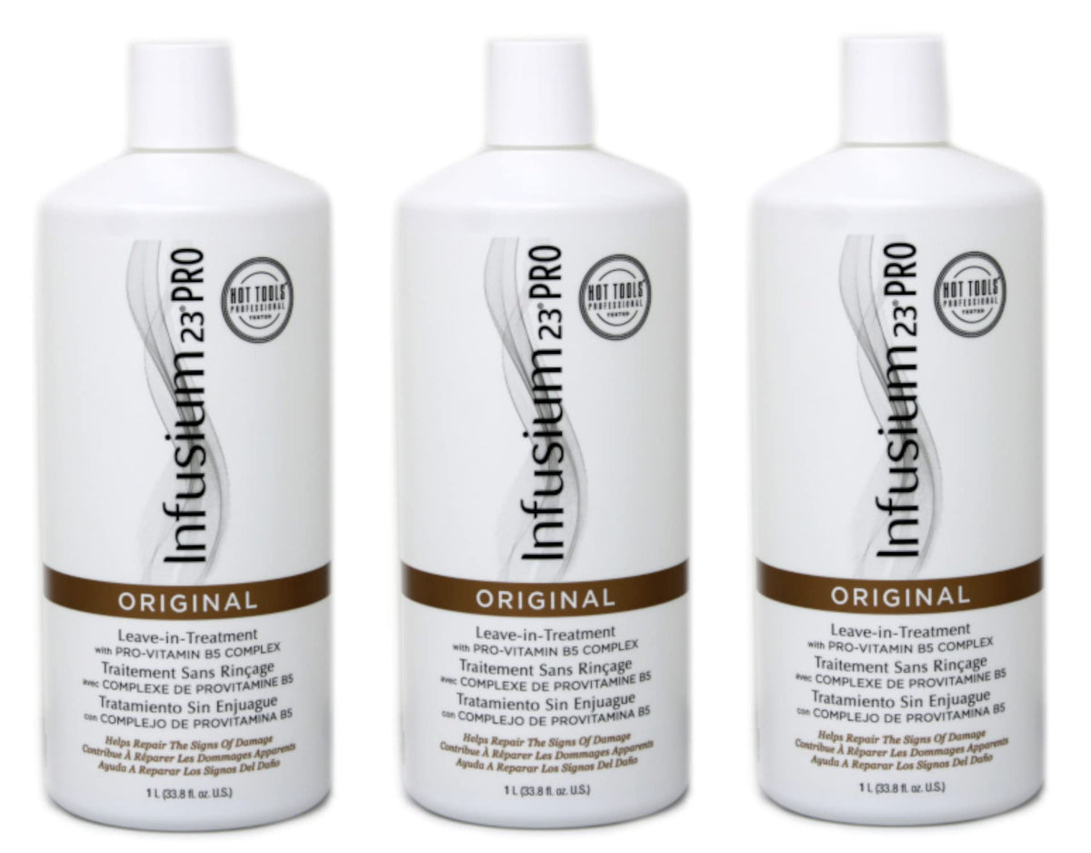 INFUSIUM 23 front packaging showing label and three large bottles for long-lasting supply