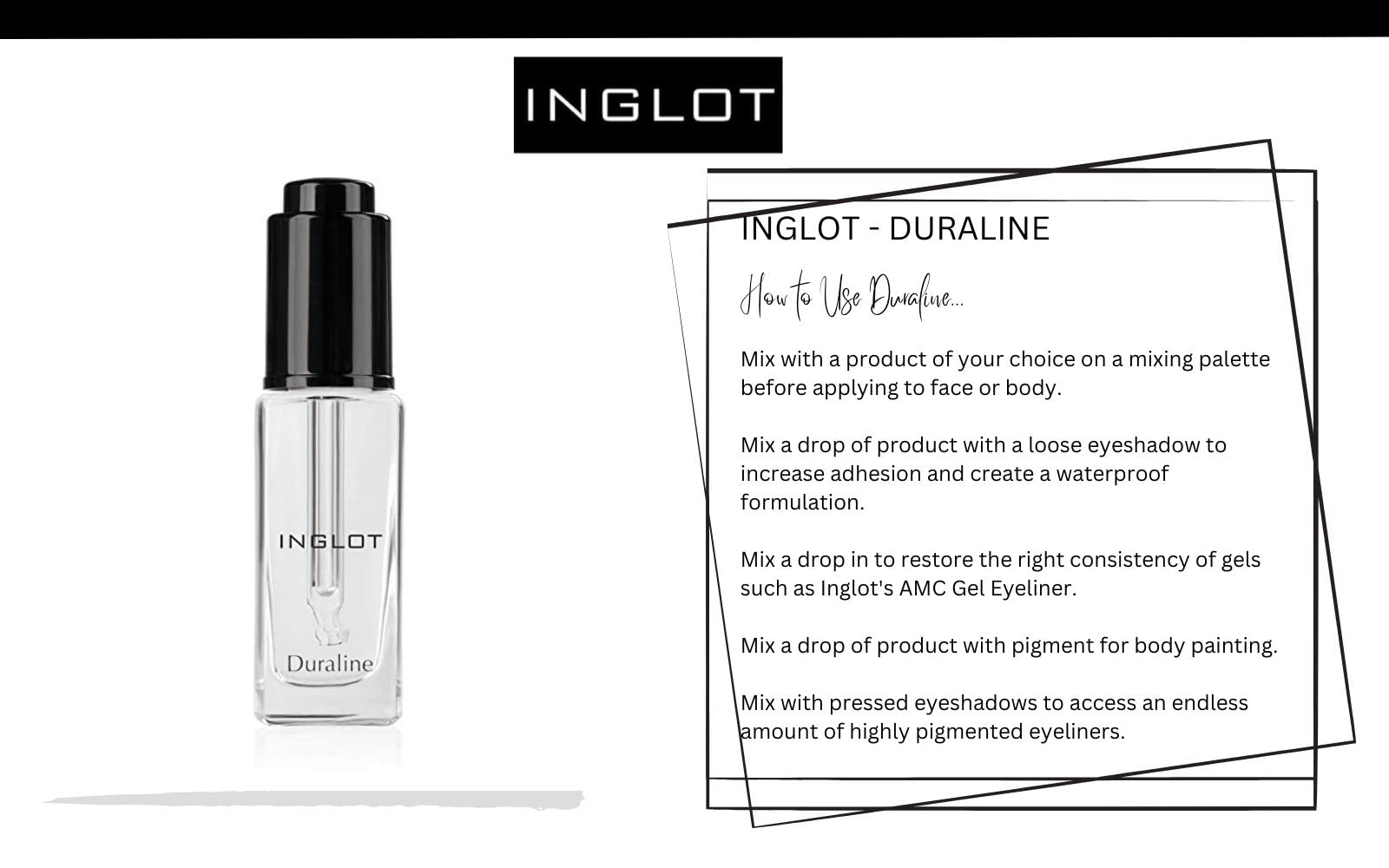 The Beauty Box INGLOT mixing Duraline with eyeshadow to create a waterproof liner for durability