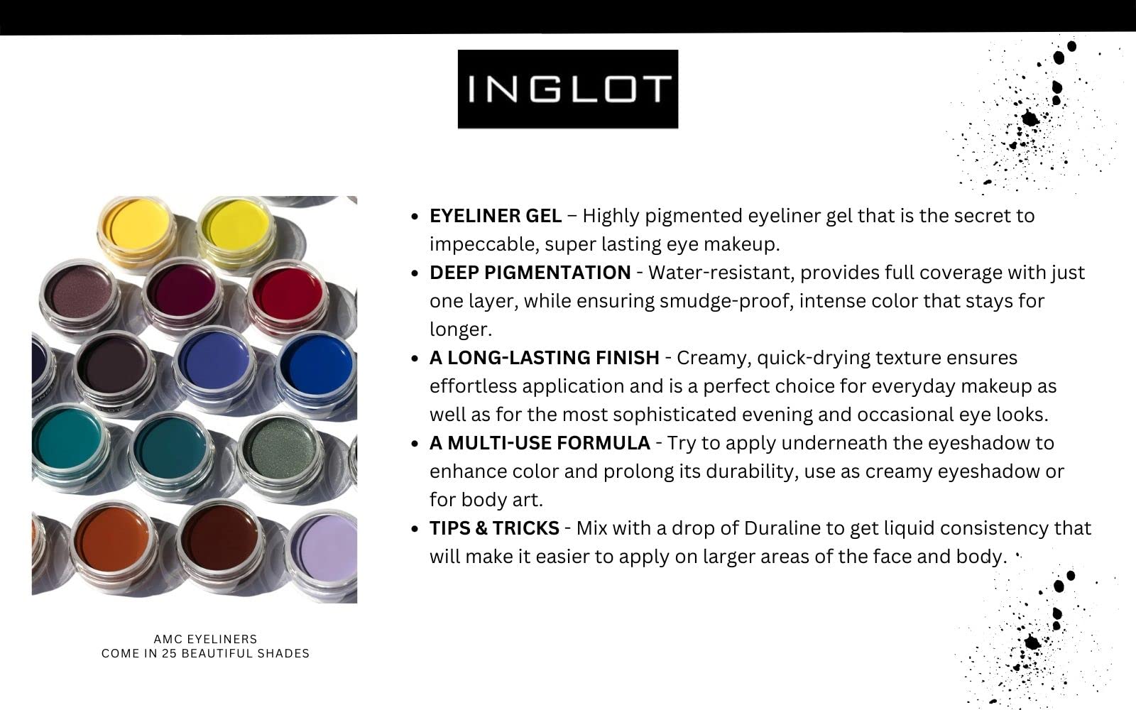 The Beauty Box INGLOT products next to a hand for scale to display travel-friendly sizes