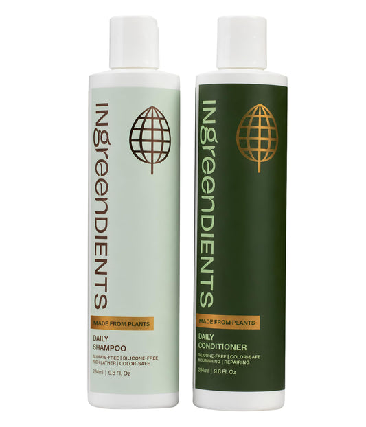 Ingreendients front bottles showing clean design and eco packaging benefit