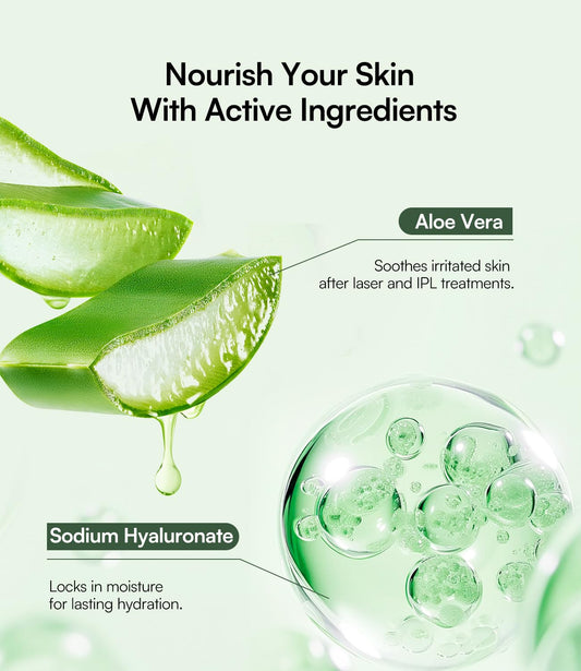 INIA close-up of gel texture highlighting smooth absorption benefit