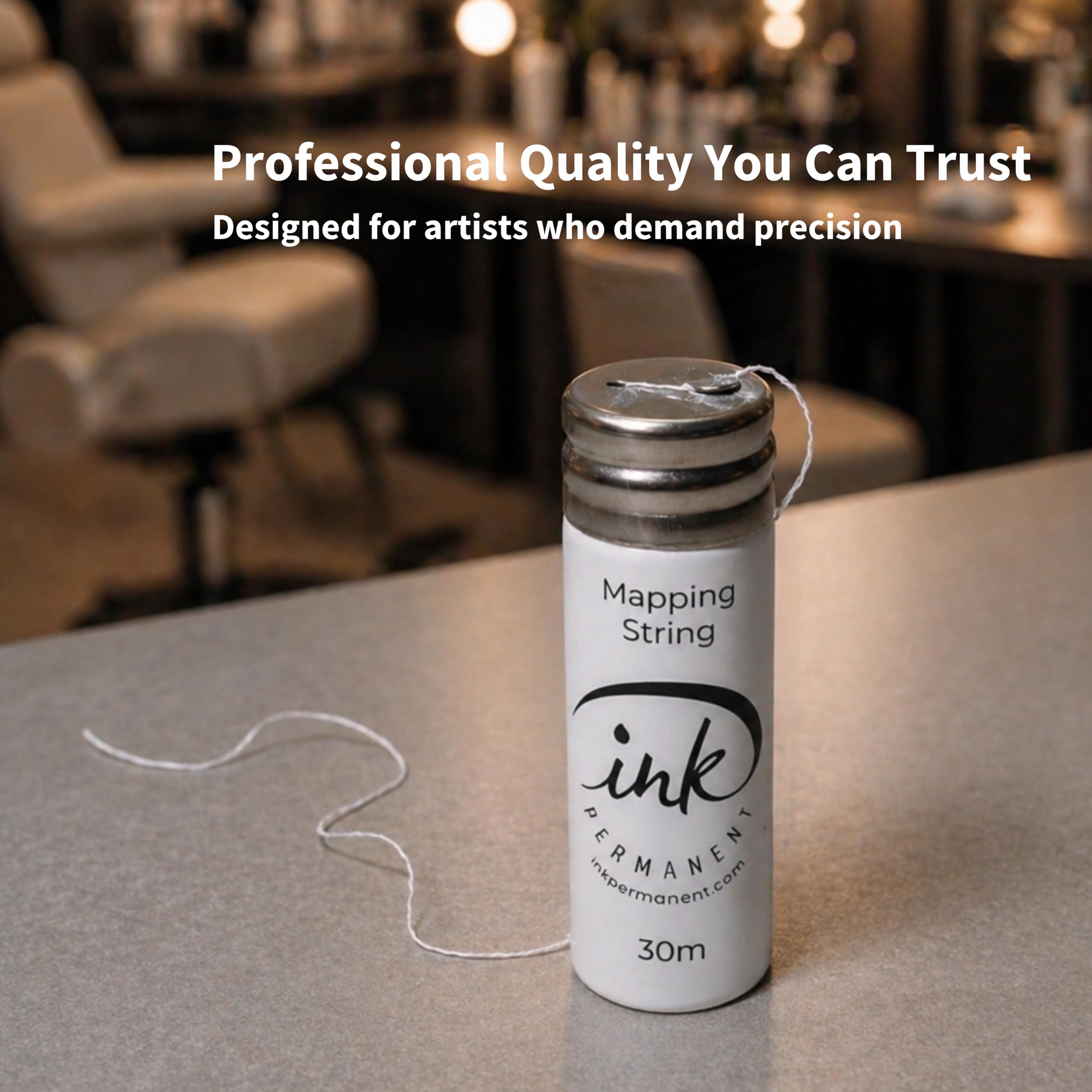 Detail of Ink Permanent built-in cutter enabling fast, accurate length control