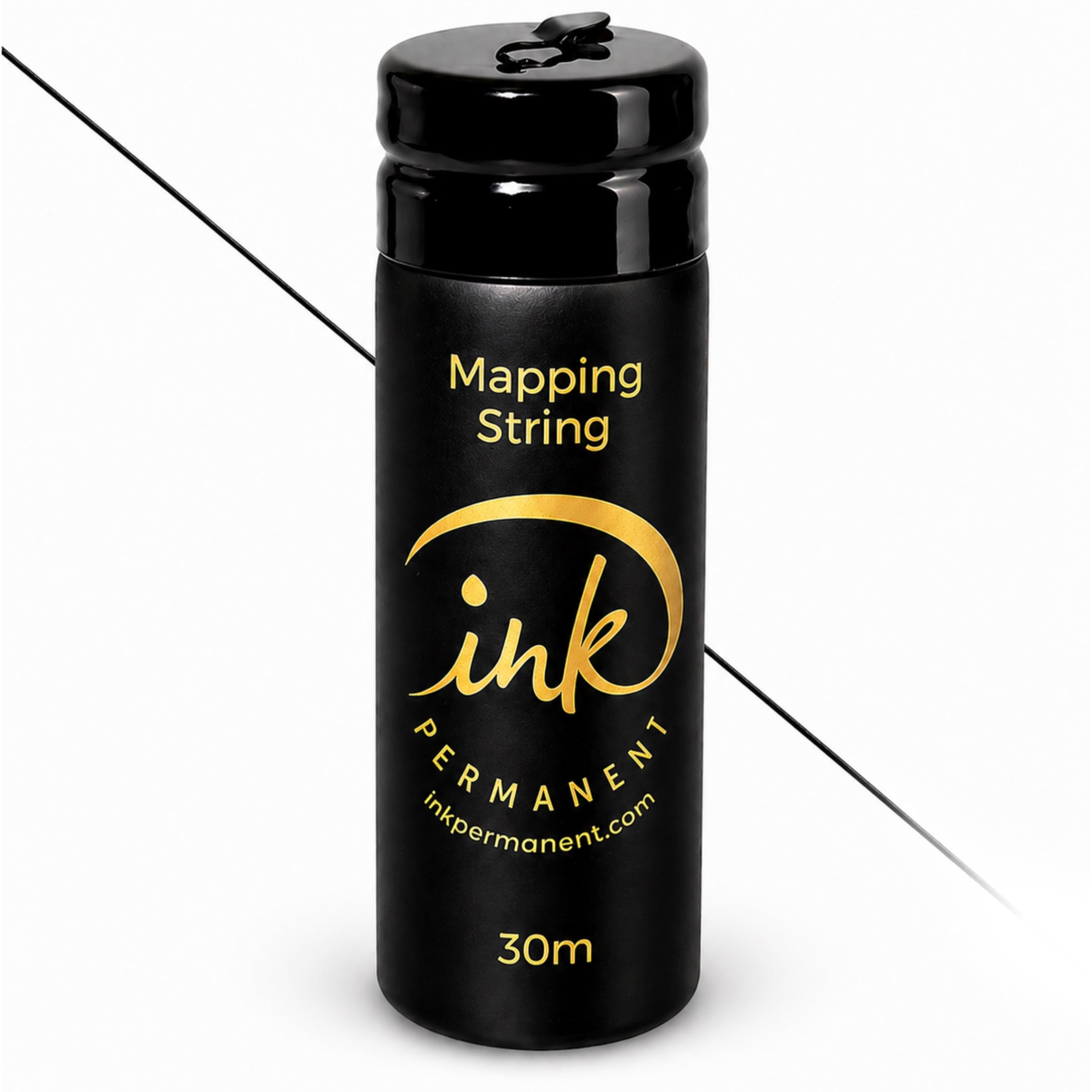 Ink Permanent front packaging showing spool and built-in cutter for fast setup