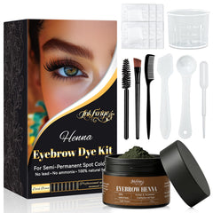 InkForge front packaging showing complete henna eyebrow kit benefits