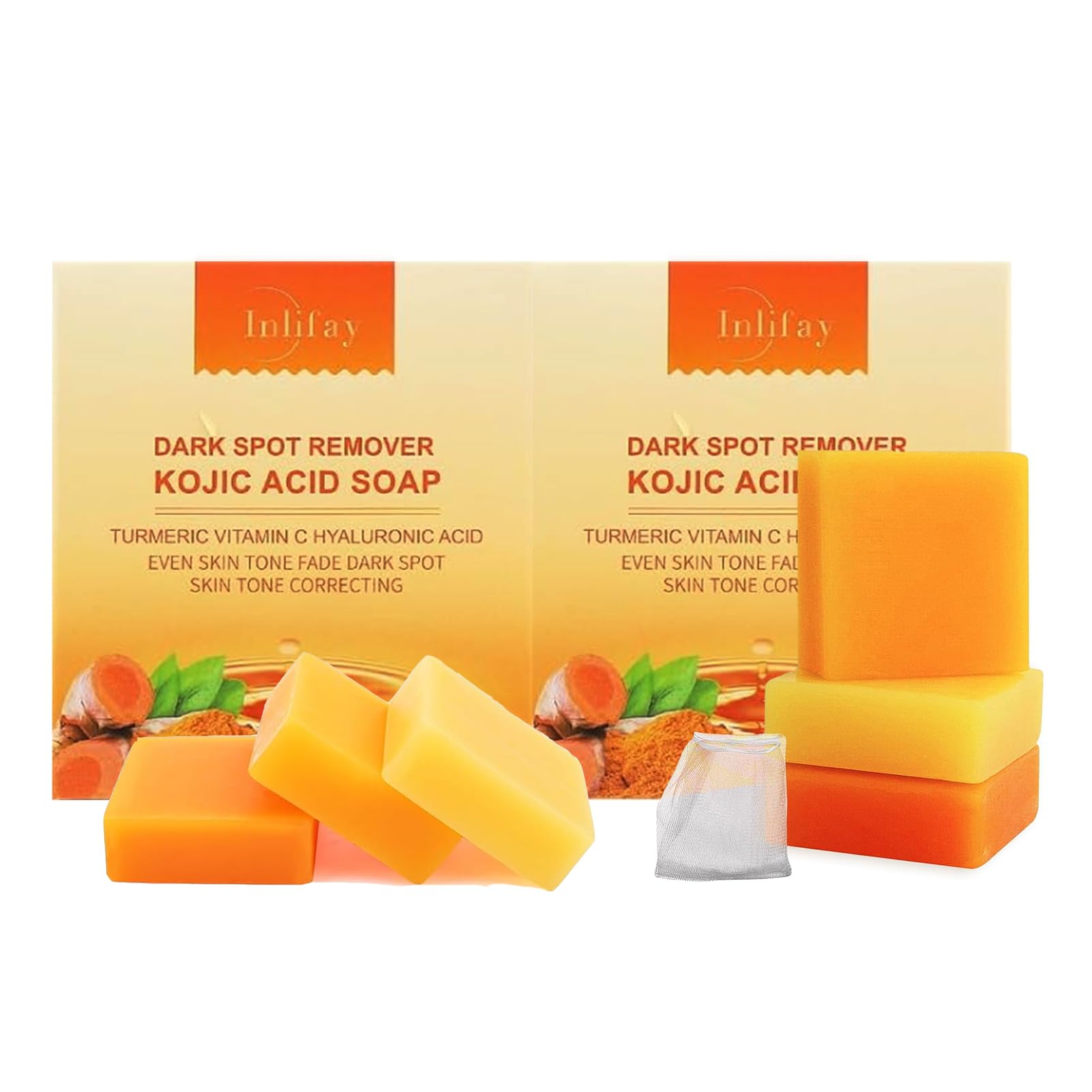 Inlifay front packaging showing six travel-sized bars and benefits