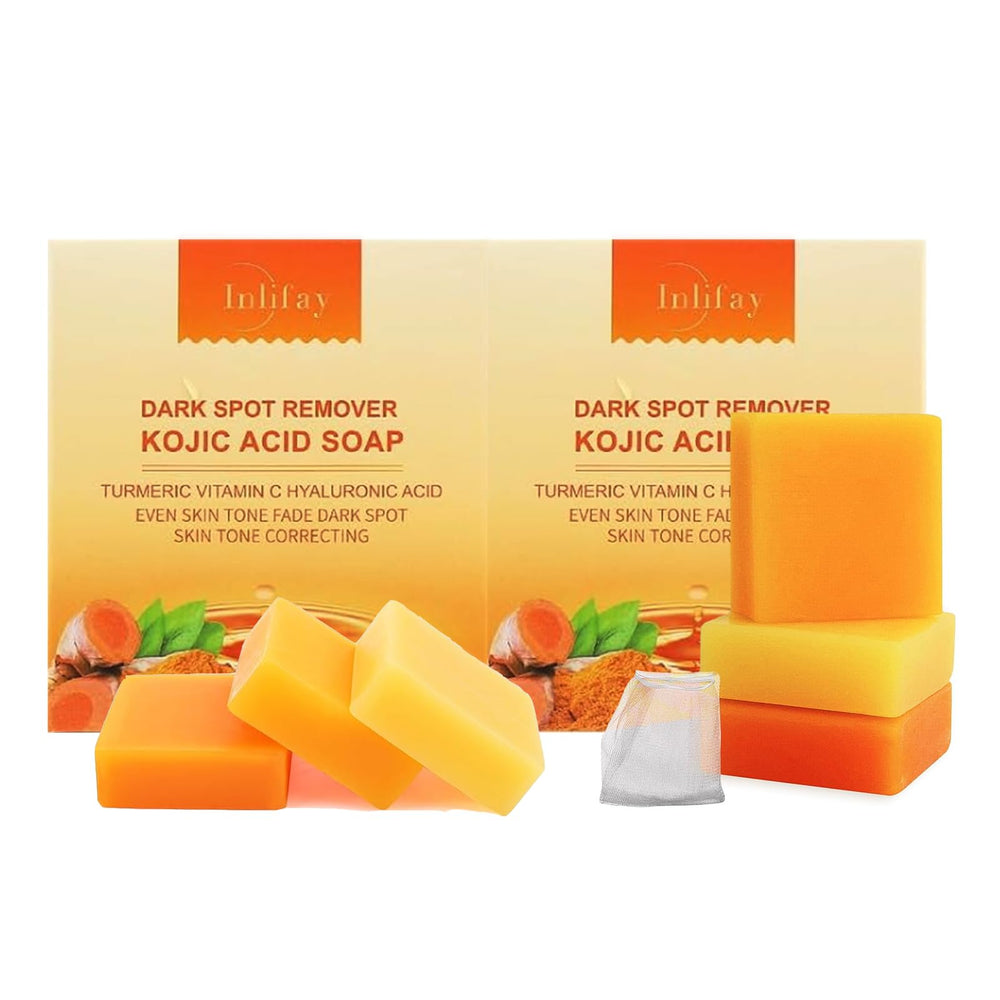 Inlifay front packaging showing six travel-sized bars and benefits