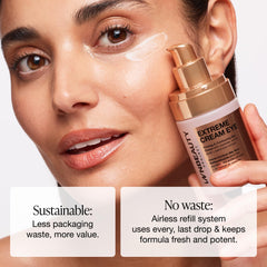 Innbeauty Project cream applied to under-eye illustrating lightweight coverage and smoothing